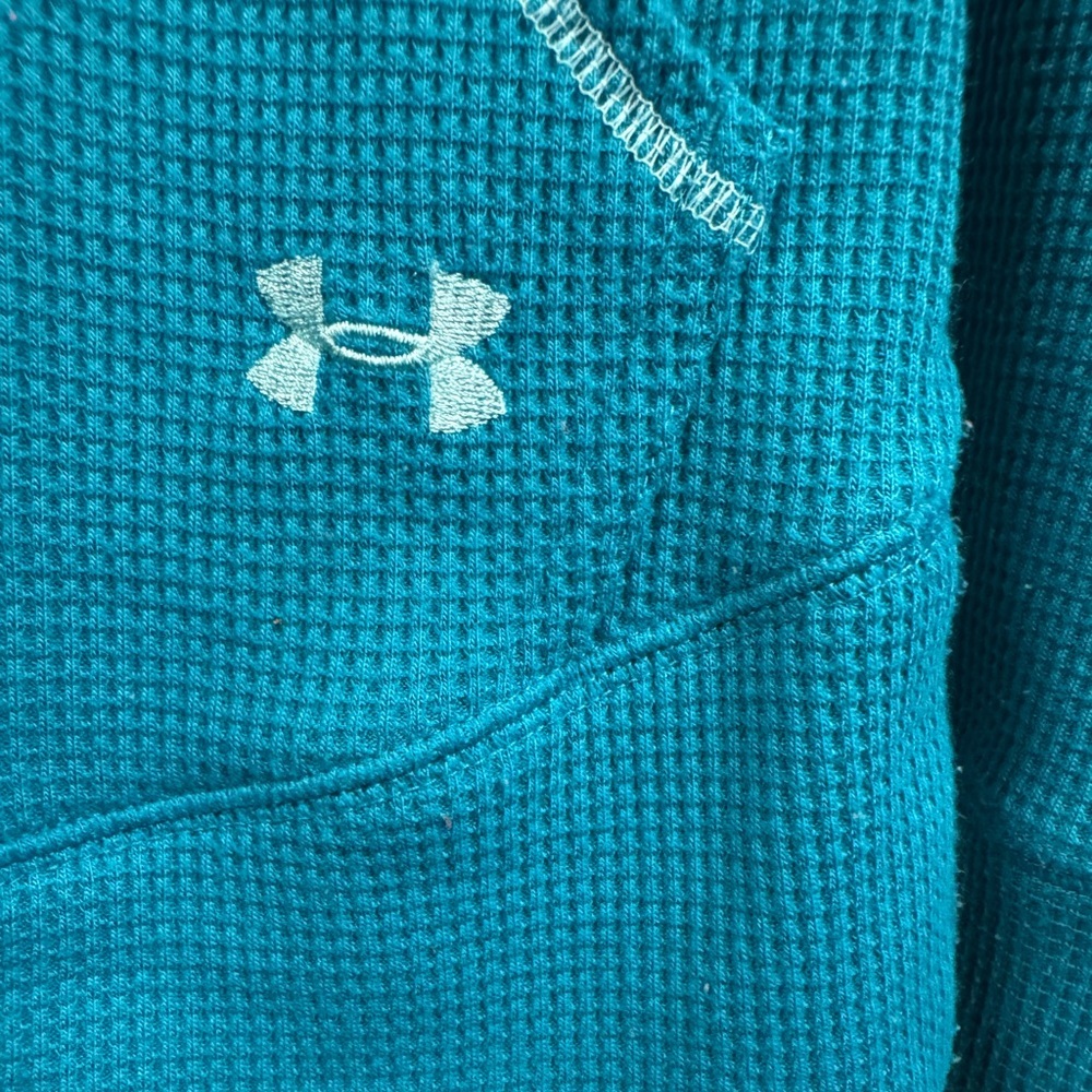 Under Armour Turquoise Cold Gear Pullover Hoodie - Picture 2 of 4